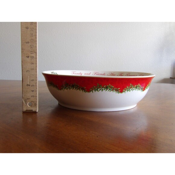 Spode Large 10" Round Christmas Tree Annual Serving Bowl 2014 Friends & Family - Picture 9 of 16